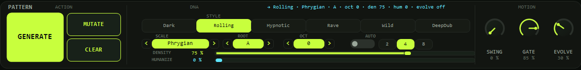 Real pattern generator